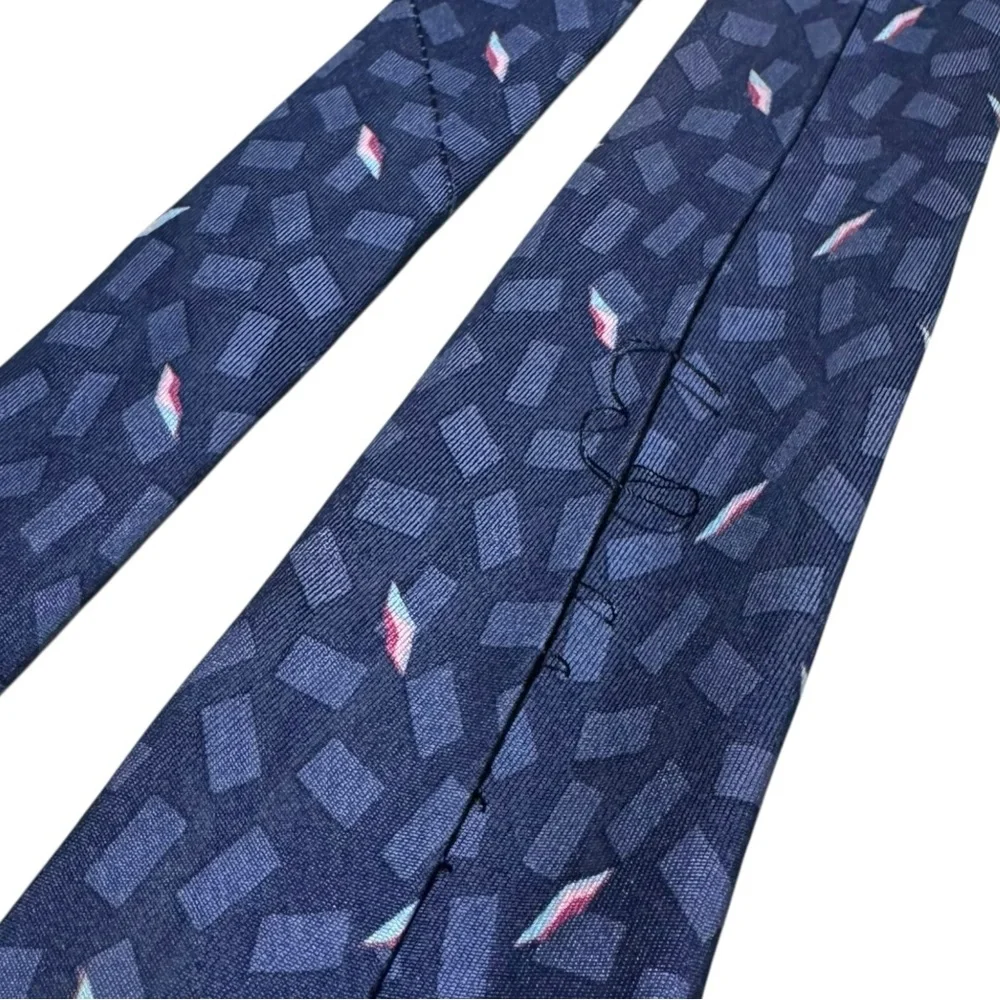 Givenchy Red Striped Patterned Floral‎ 100% Silk Men's Tie 58.5x4